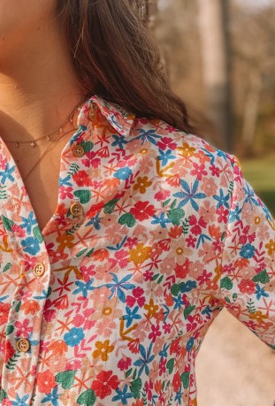 Flowered blouse DAISY